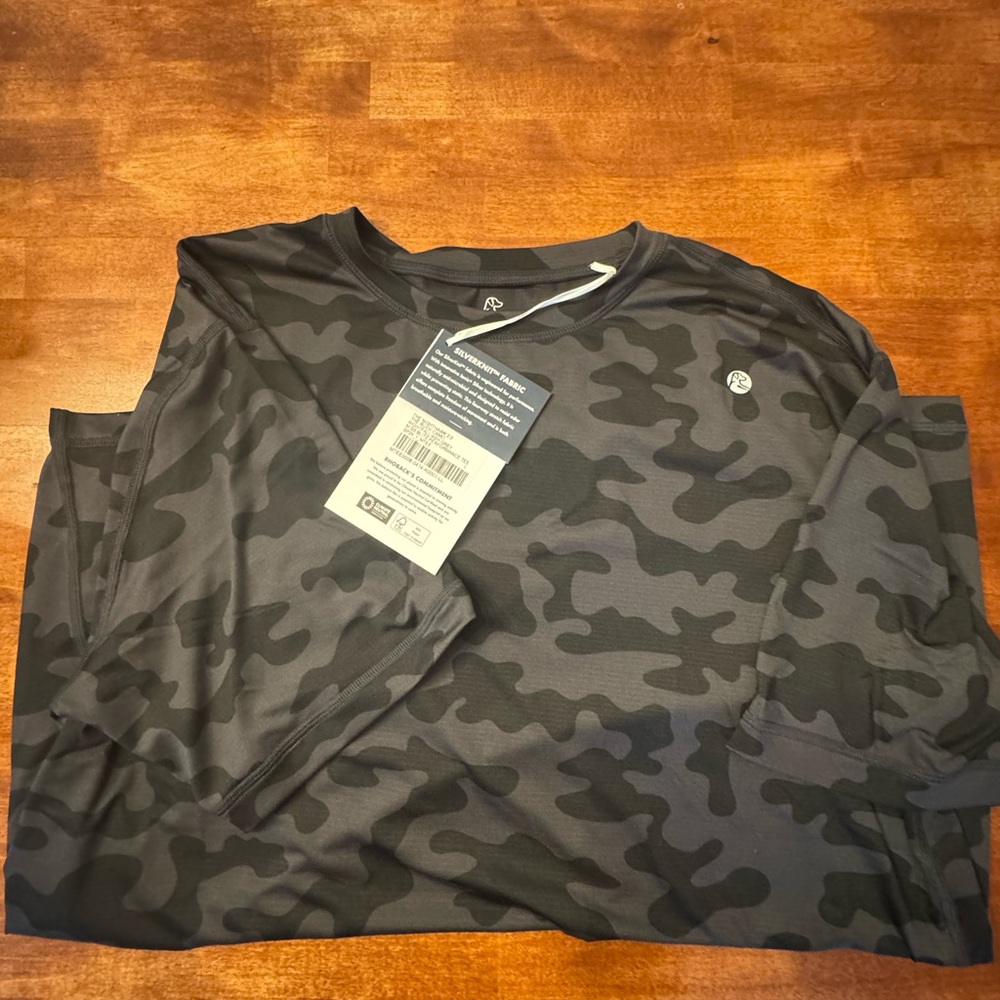 Rhoback Camo Long Sleeve Performance Tee – Size L